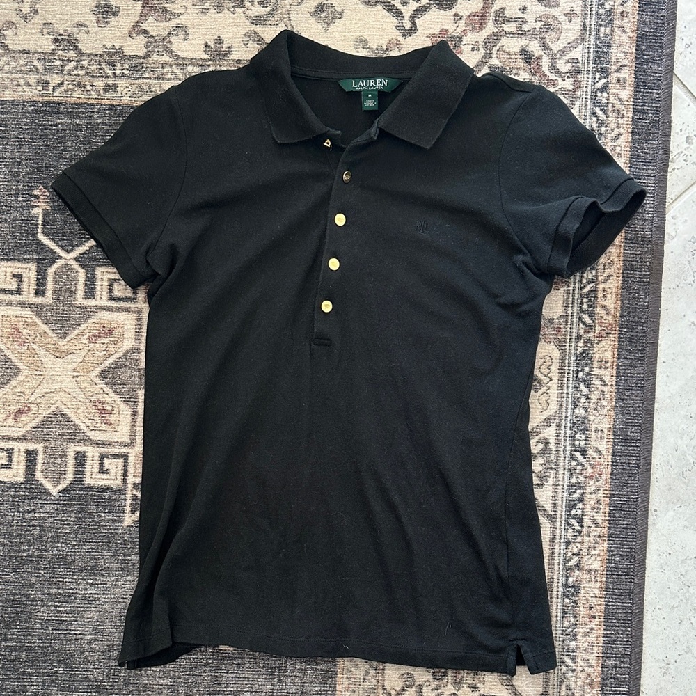 Lauren Ralph Lauren Black Polo